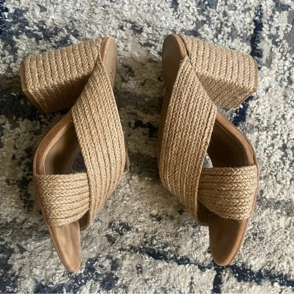 Raye Nix Heel In Natural Sandals Size 6.5 - Picture 7 of 13